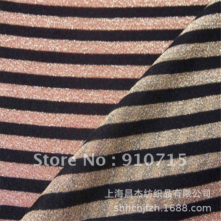 亮光丝针织布 金丝针织布 金银丝弹力布 银丝汗布 金银丝针织布