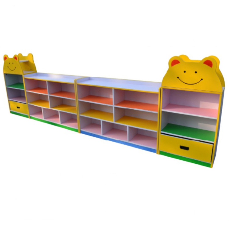批发儿童柜子防火板幼儿园组合柜储物柜小火车玩具柜子
