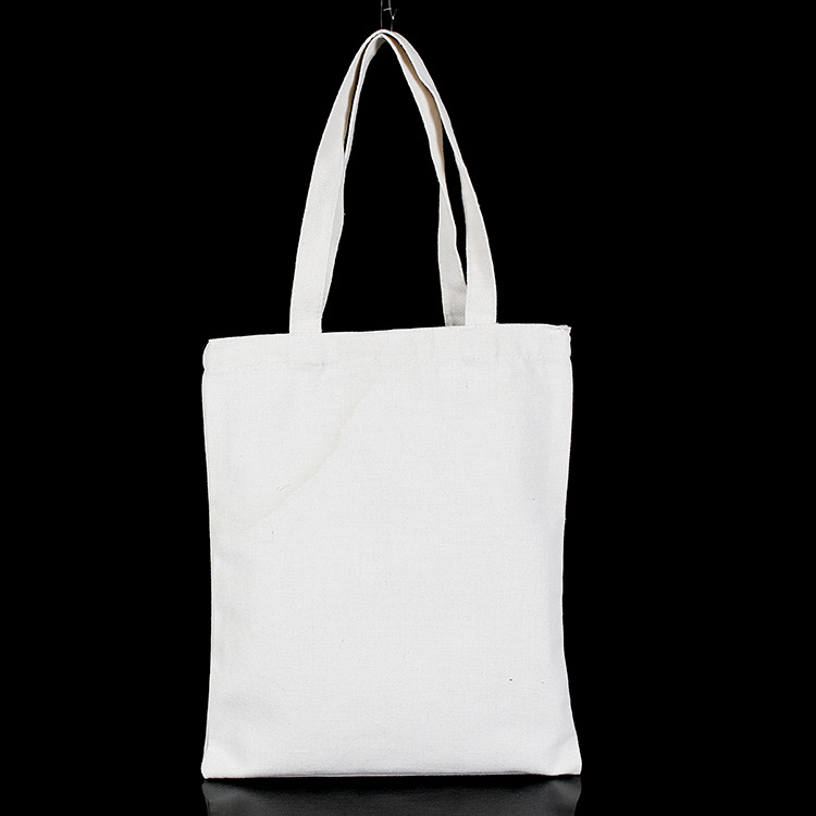 厂家专业供应纯色简约手提帆布袋 学生斜挎背包购物手拎收纳袋