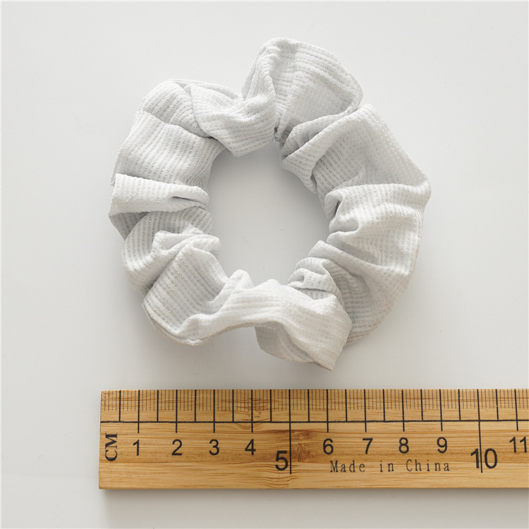 Simple Style Stripe Solid Color Cloth Hair Tie display picture 3