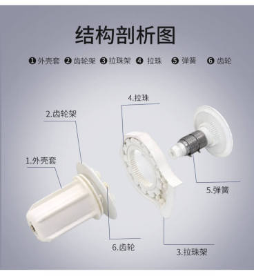 廠家定制卷簾窗簾百葉防水遮光防油衛生間免打孔浴室廁所廚房拉珠