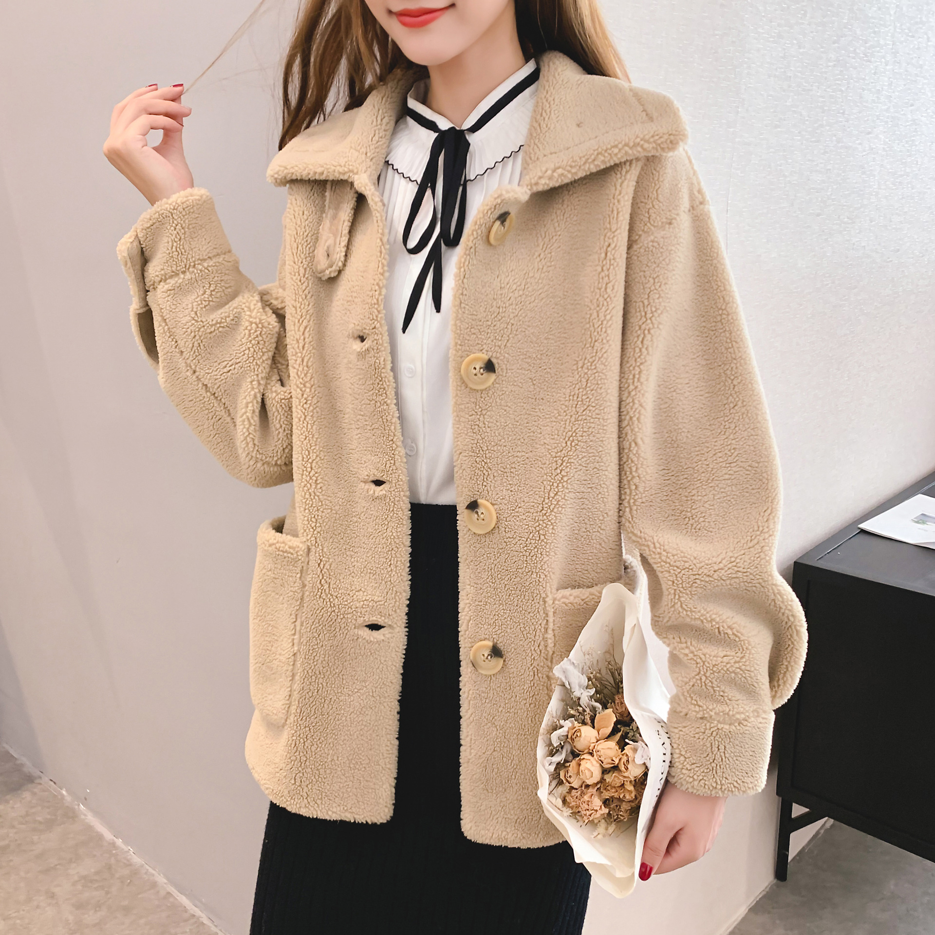 Manteau de laine femme LAN SHINA - Ref 3416802 Image 29