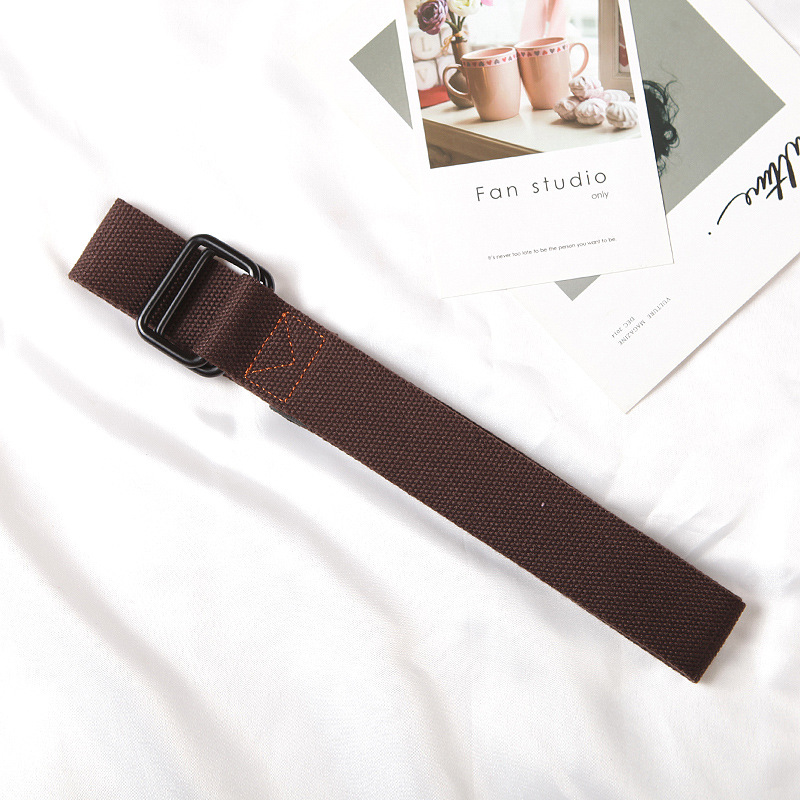 No standard square buckle brown