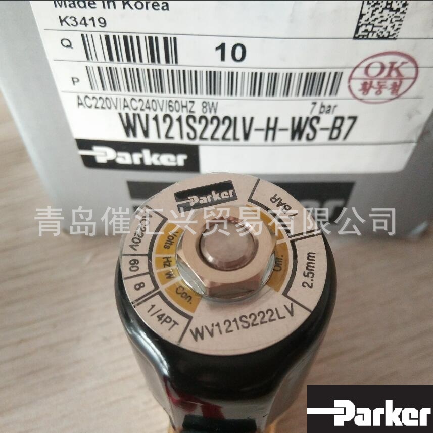 销售parker派克气动元件气缸电磁阀WV系列WV121S222LV-H-WS-B7