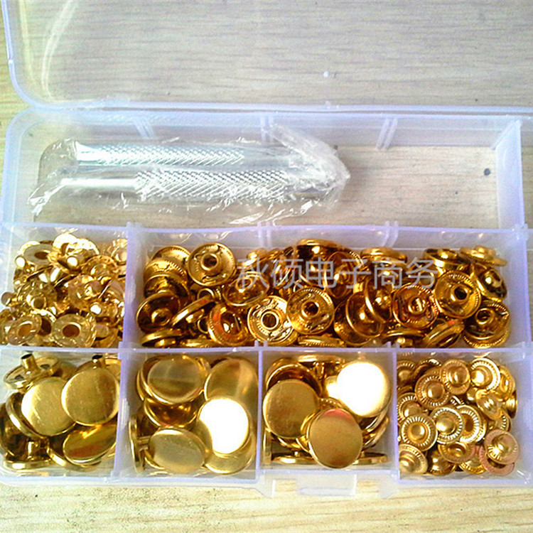Metal golden copper tools set