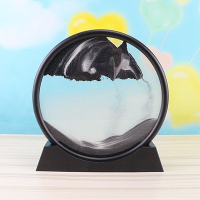 Foreign trade transparent Glass Quicksand painting hourglass Micro Landscape Decoration Creative home decorate Strange toys Cross border