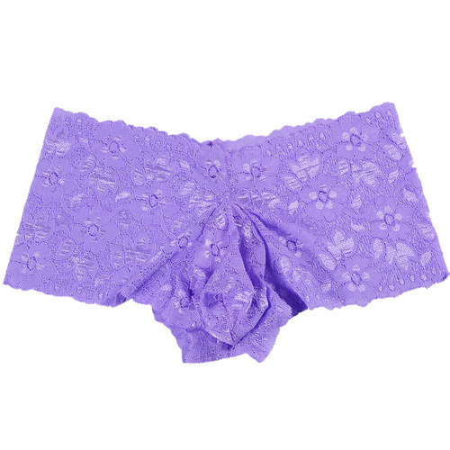 Qinghe men's lace underwear triangle shorts jj set sexy transparent stockings with egg-shaped trousers, comfortable large size