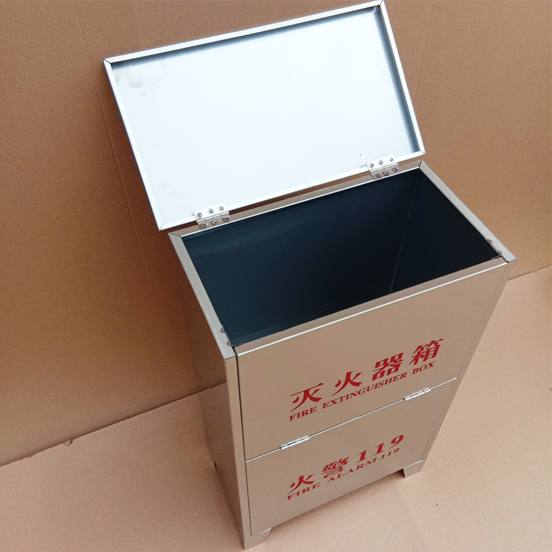 翻盖不锈钢灭火器箱厂家批发 消防水带箱 消防应急微型消防站厂家