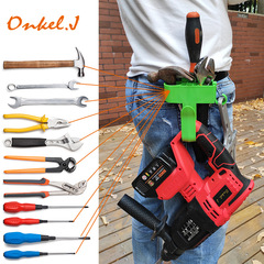 Tool belt with hooks, hanging at the waist, multi-piece portable tool bag, lithium battery electric wrench and drill, portable stand
