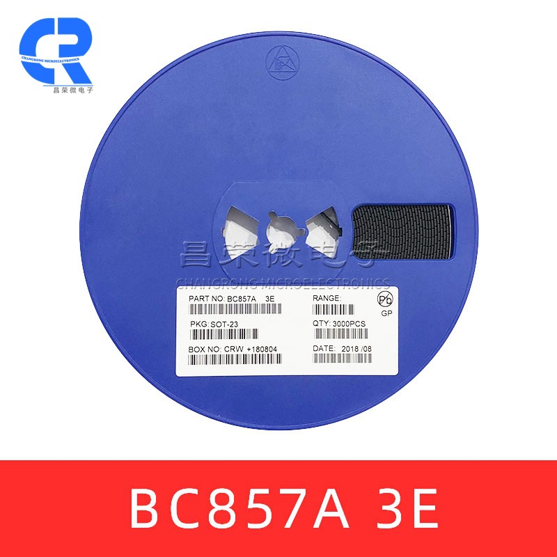 BC857A SOT-23封装 丝印3E 贴片三极管 PNP晶体管 环保无铅