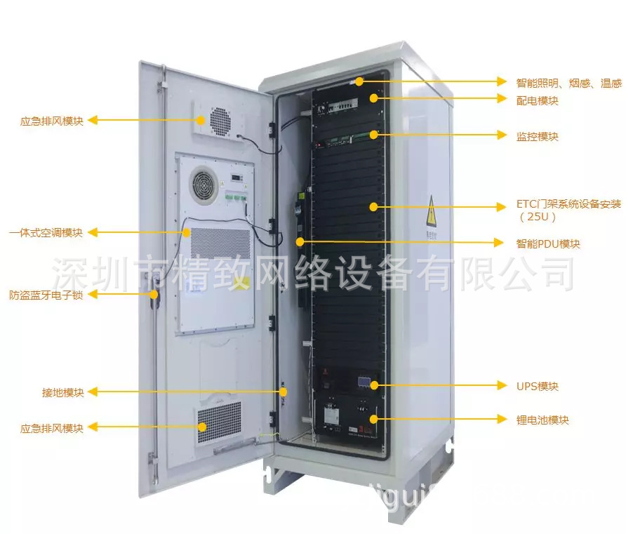 精致厂家定制高速ETC门架一体化智能机柜_动环监控_户外通讯机柜-阿里巴巴