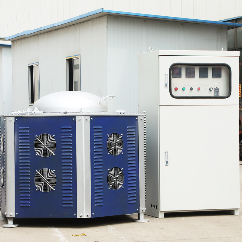 坩埚保温套电磁熔铝炉 45KW电加热炉 500公斤铝合金电磁感应炉
