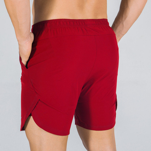 Muscle Fitness Brothers Summer Sports European and American Style Quick-Drying Mesh Breathable Shorts Fitness Capri Pants Men's Beach Shorts