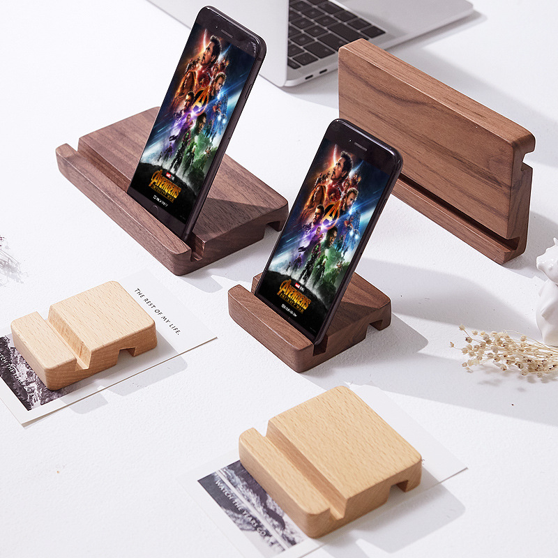 Mobile support Black Walnut solid wood mobile phone originality Bracket Lazy man woodiness Mobile phone holder currency Mobile phone holder wholesale