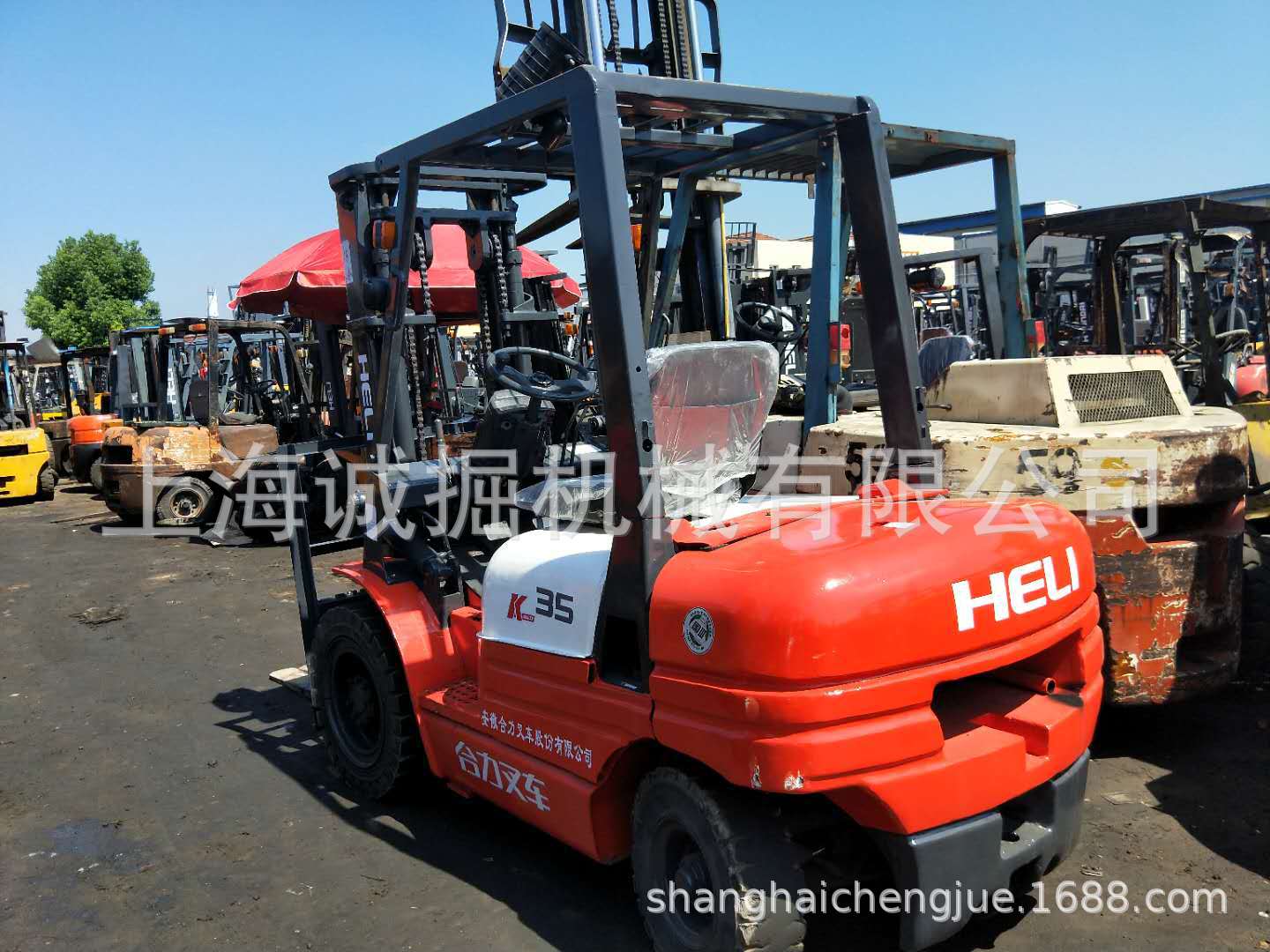 二手合力3.5吨叉车，标准配置，升高3米