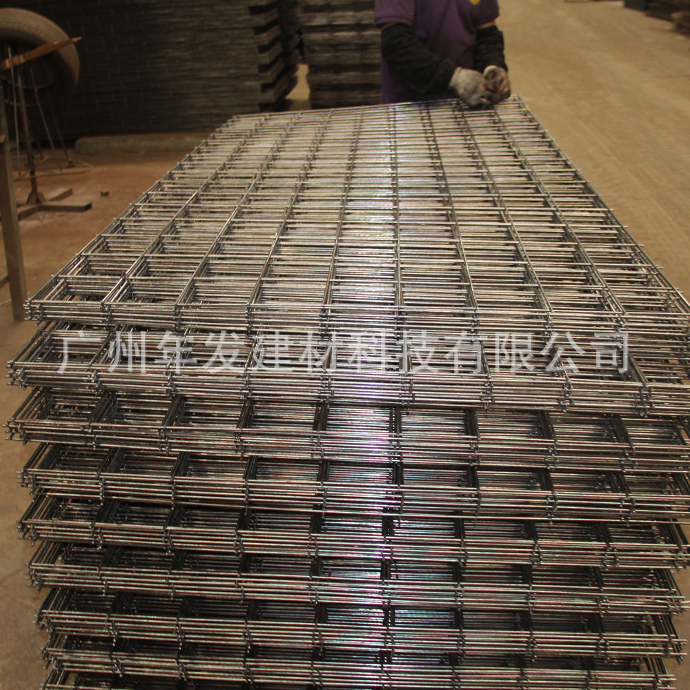 广东现货直供黑丝200方孔 1*2米批荡网 建筑混泥土碰焊网钢筋网片