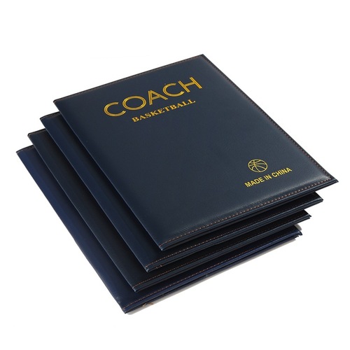 Collapsible 2-fold soccer and basketball coaching board, magnetic pen, competition and training tactical command board