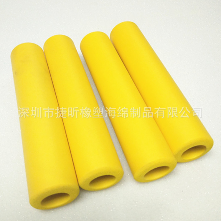 供应黄色橡塑手把套 双面指纹手把套 货源