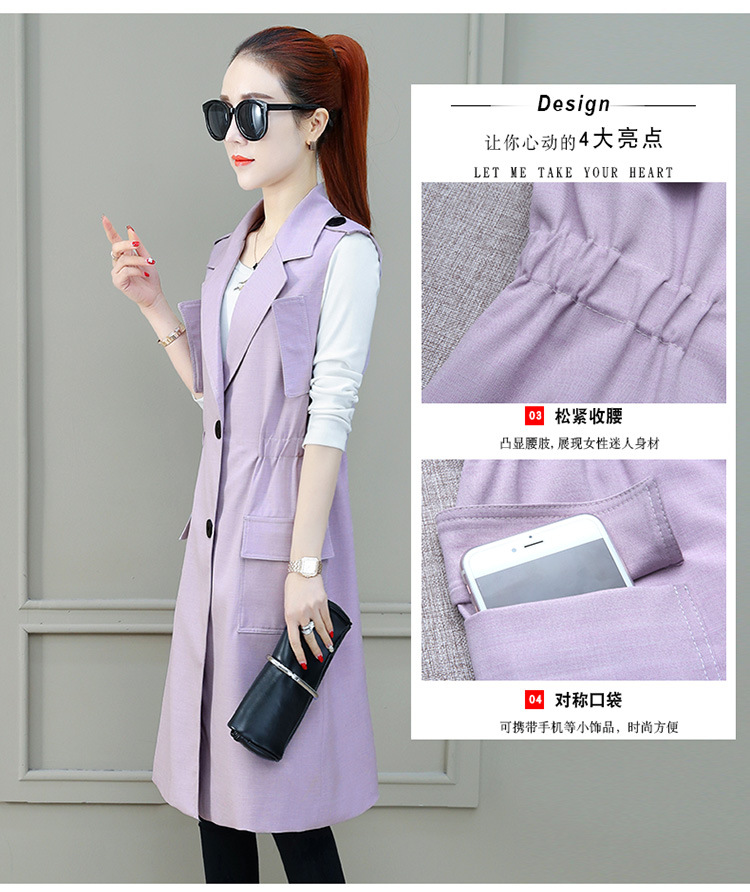 Gilet femme en Mélange de fibres chimiques - Ref 3317702 Image 24