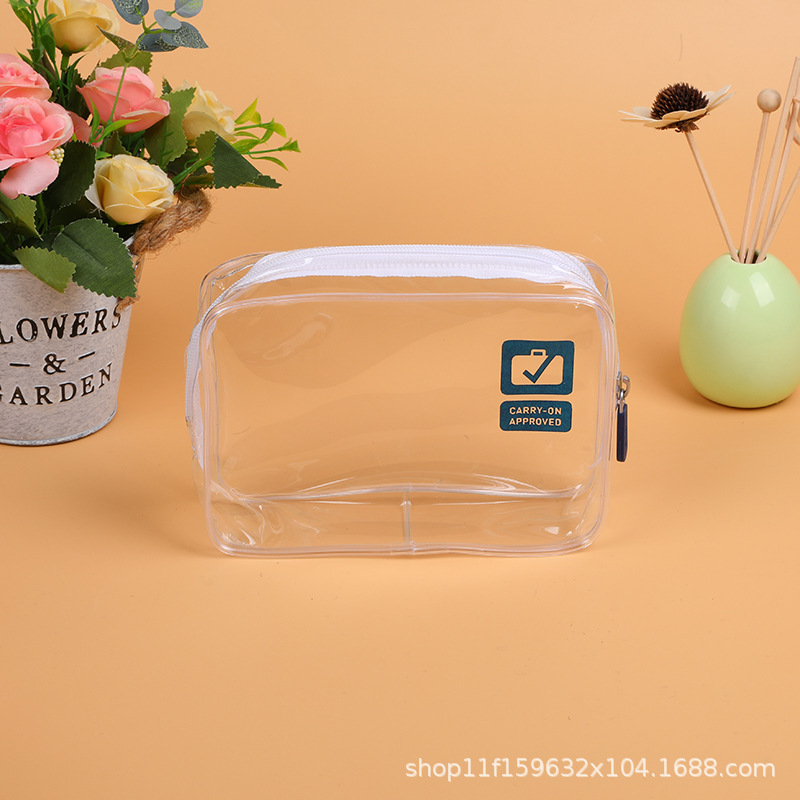 Customized transparent three-dimensional PVC bags, handbags, plastic cosmetics, zipper bags, toiletry bags, storage bags, wholesale and customization pic 7
