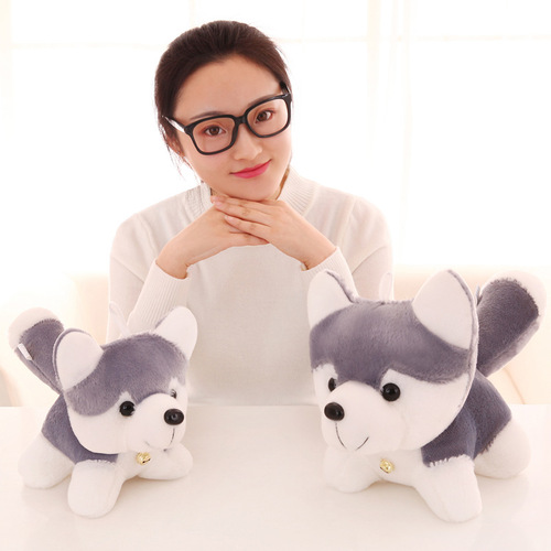 Husky doll creative doll plush toy pillow small dog doll birthday gift doll company gift