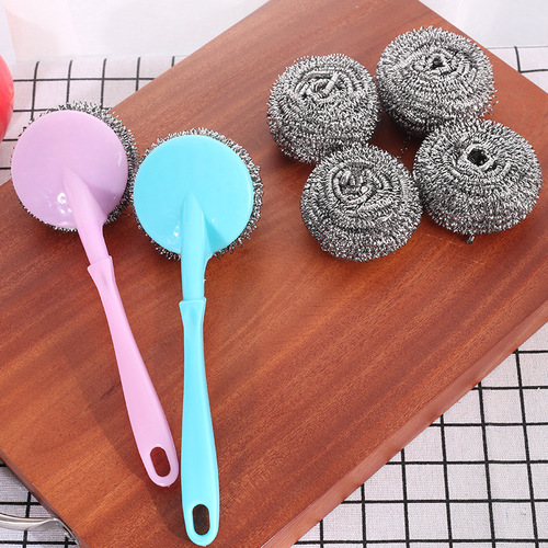 -[Event] Get 2 handles for 20 pieces, stainless steel cleaning ball, steel wire ball, pot brushing ball, no rust, no slag