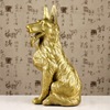 純黃銅狗擺件十二生肖狼狗守宅狗客廳工藝裝飾品家居禮品擺件