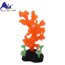 工厂批发水族装饰珊瑚软塑胶珊瑚发光假水母发光珊瑚装饰鱼缸装饰