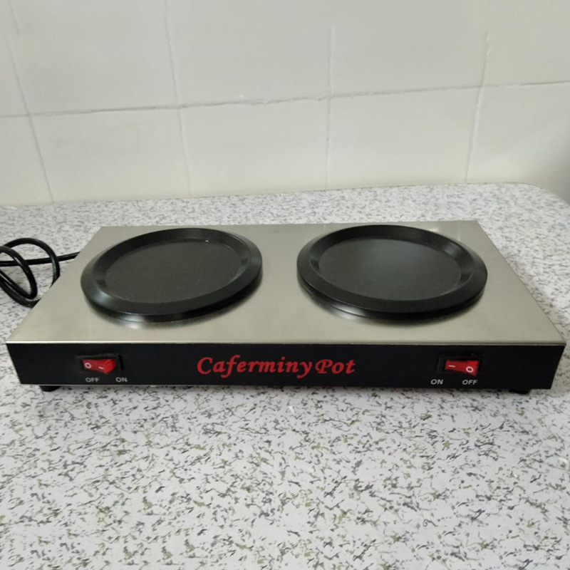 咖啡炉 酒吧便携式美式意式半自动双暖咖啡炉 可放电磁炉支架