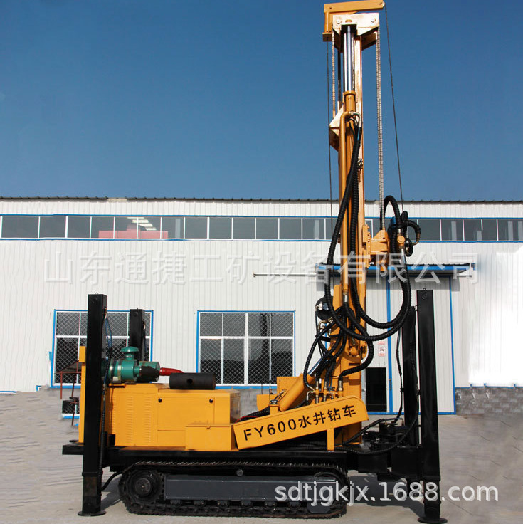 600米气动水井钻机 履带全液压气动水井钻机水文地质快速钻井设备