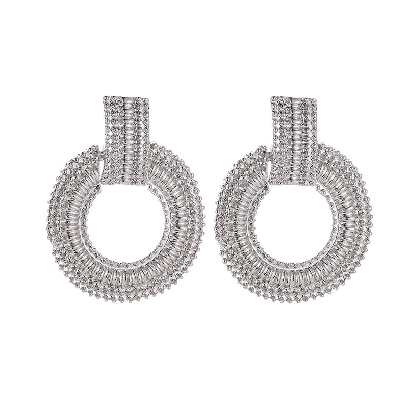Geometric Ring Earrings Earrings Female Wild Circle Earrings Ear Jewelry Wholesale display picture 8