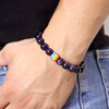 Rainbow accessory, beaded bracelet, European style, wholesale