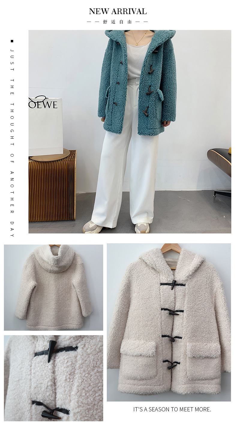 Manteau de laine femme IMAN HUAFEI - Ref 3416987 Image 16