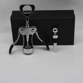 批发新款锌合金红酒开瓶器套装机器人酒具创意设计海马刀开瓶器