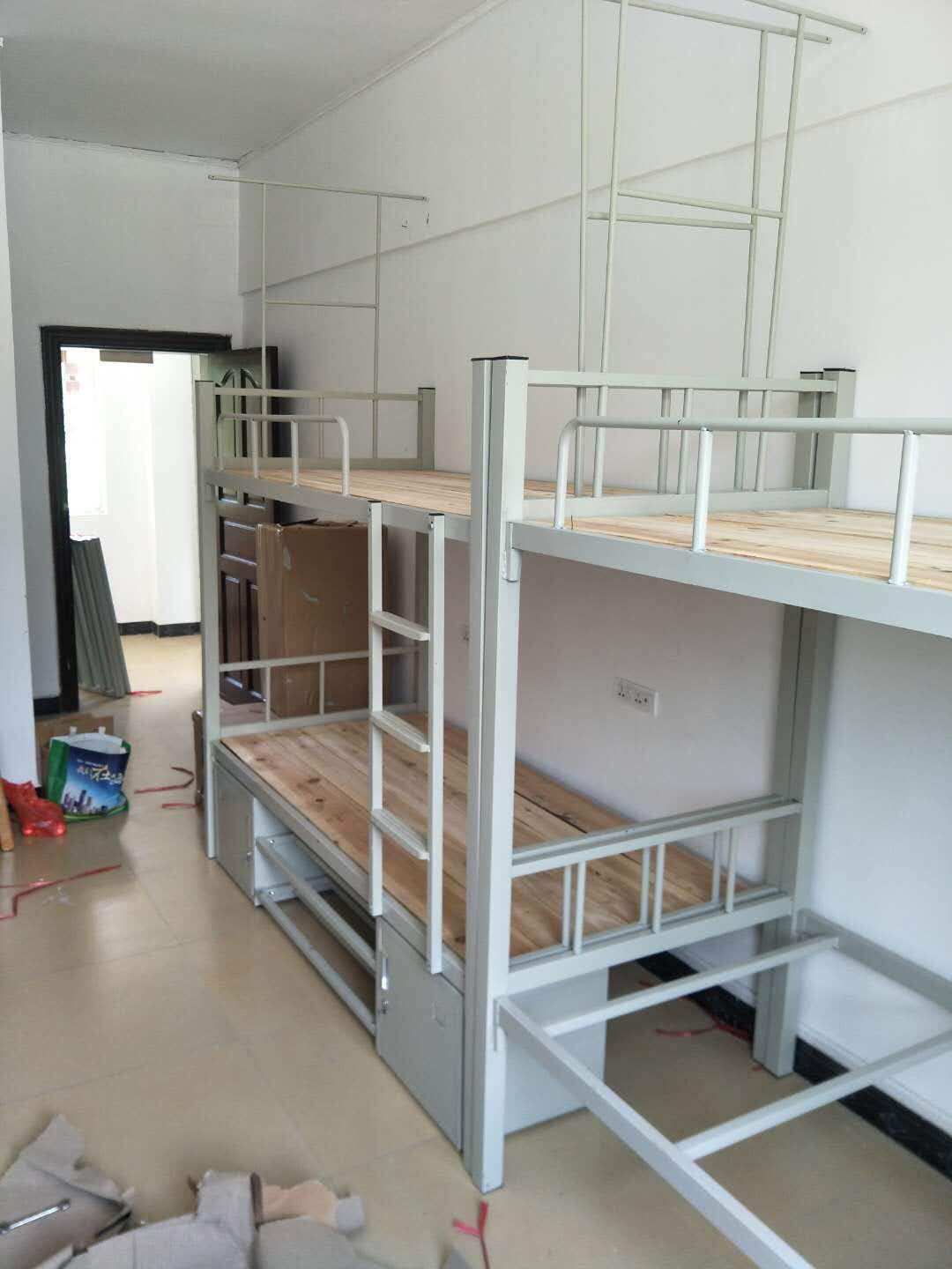 Manufactor major Produce high quality thickening 40 Square tube Pin steel beds Bunk beds Metal frame bed student Dorm bed