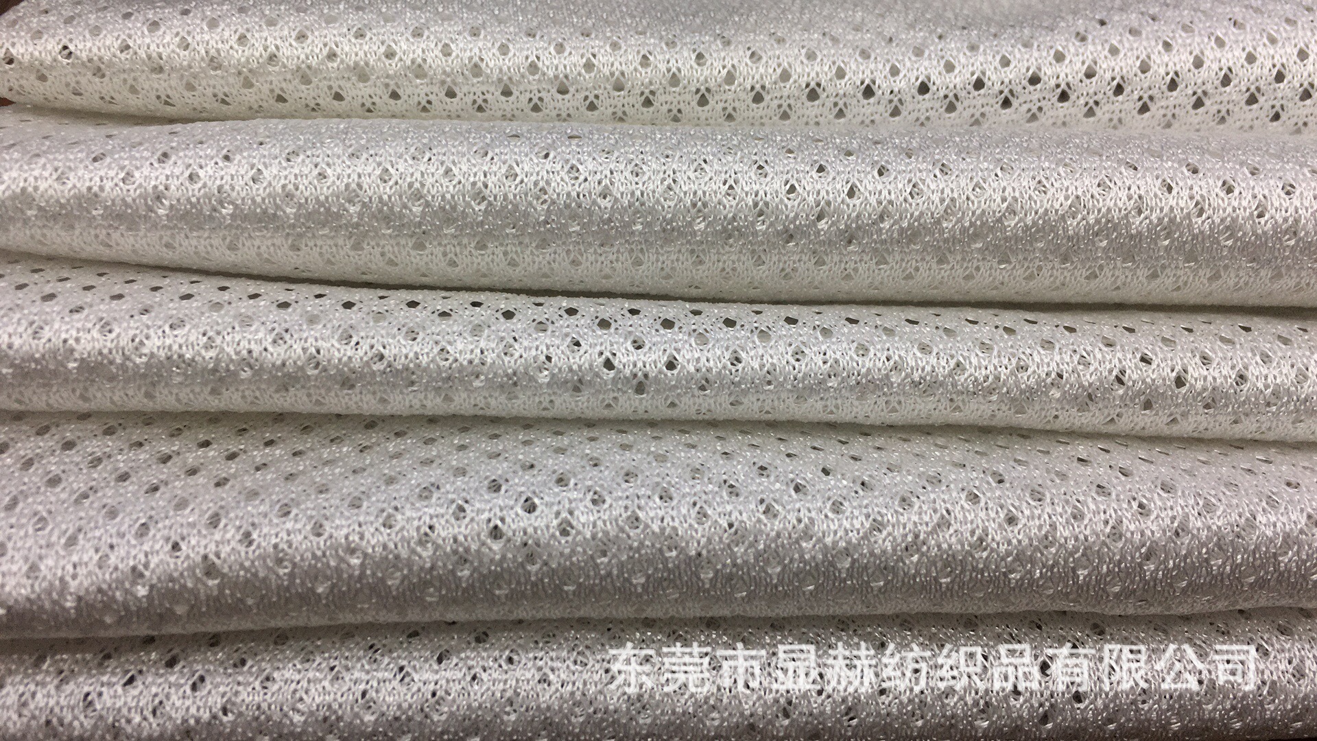 低弹满天星网眼布 T恤球服运动服校服里布 汽车窗帘用网布