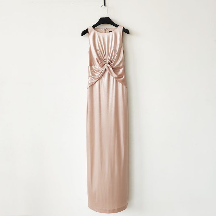 原单高端丝绒连衣裙甜美气质立体造型修身女神宴会礼服秋冬新款