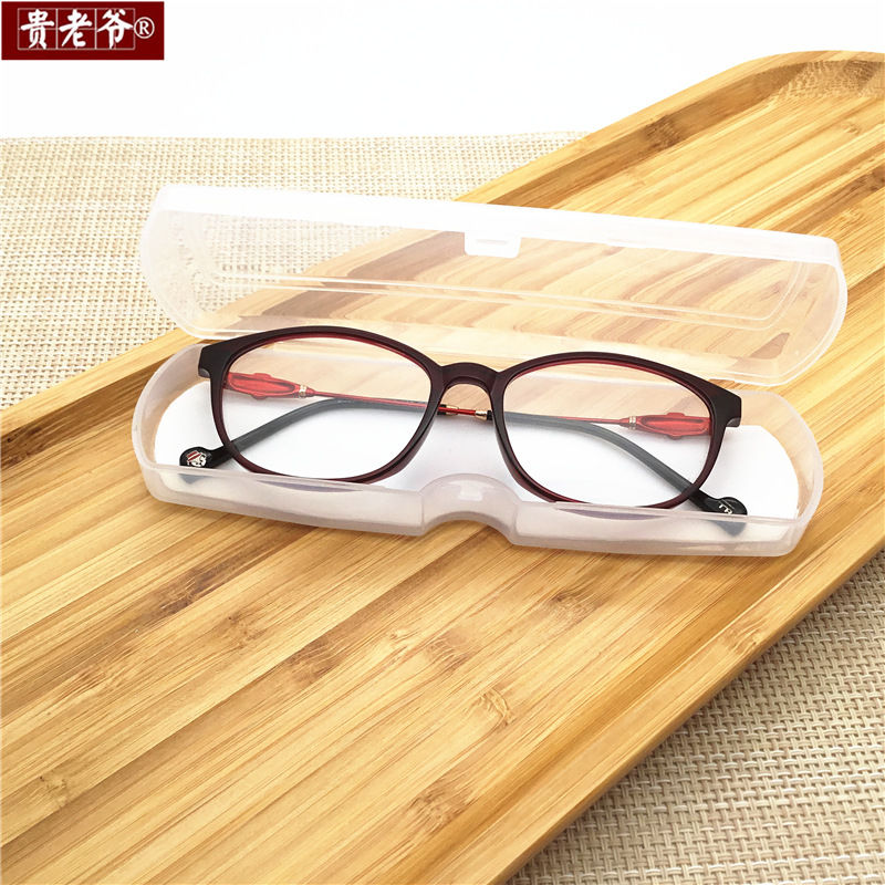 Factory Direct Sales High-Definition Hard Plastic Reading Glasses Case, White Semi-Transparent PVC, Wholesale Reading Glasses Box