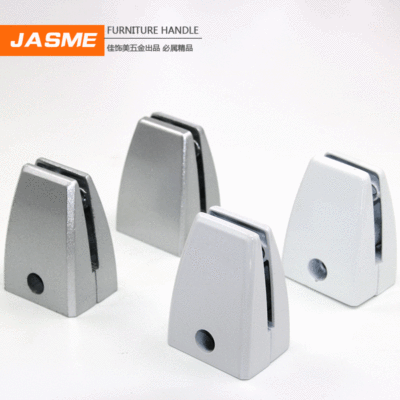 玻璃夾固定夾 鋁合金屏風夾角碼板隔板辦公家具配件桌面塑料夾