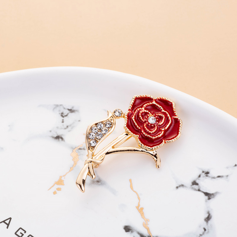 11g Weight Brooches Classification Daily Occasion Alloy Material Mother'S Day Festival Flower Pattern Women's Gender Plating Design Elegant Style Elegant Flower Alloy Plating Women's Brooches 24