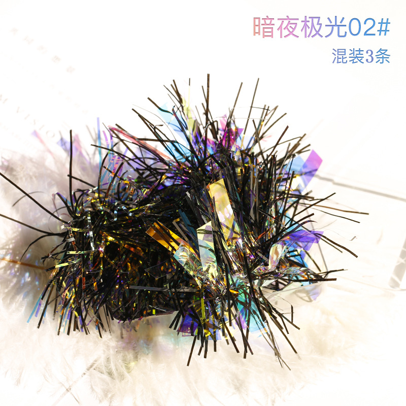 Japonés popular celofán arte del clavo de la aurora caramelo mágico colorido láser irregular etiqueta engomada del clavo fragmento decorativo