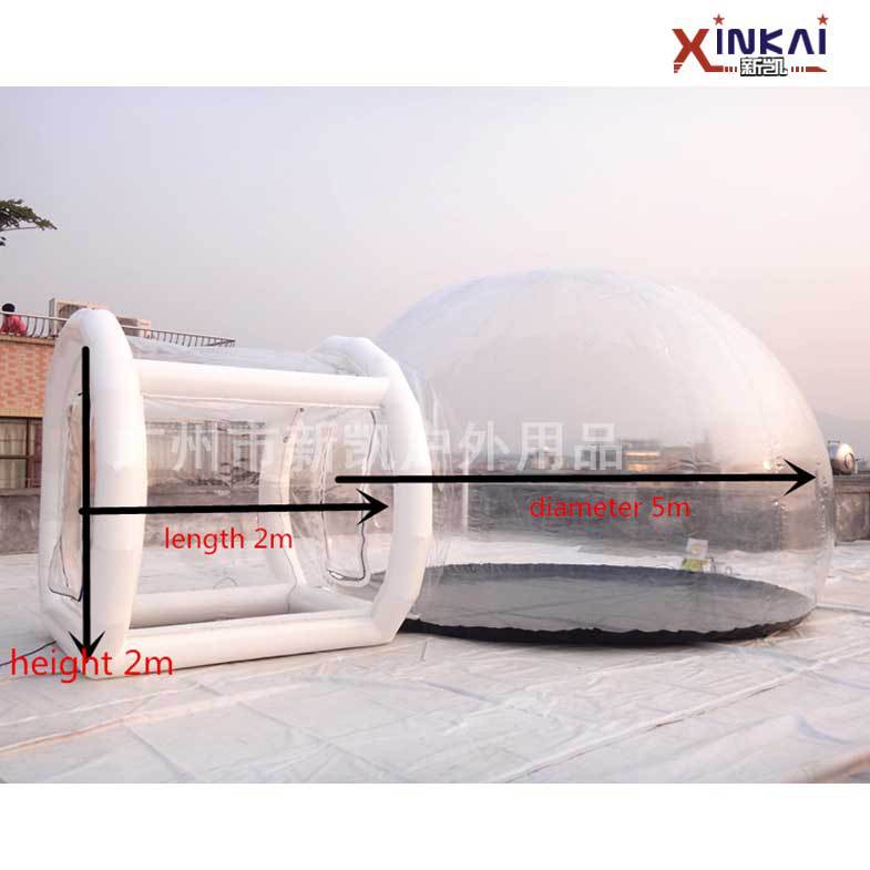 充气派对活动帐篷 LED灯光充气透明泡泡帐篷 圆形充气透明帐篷