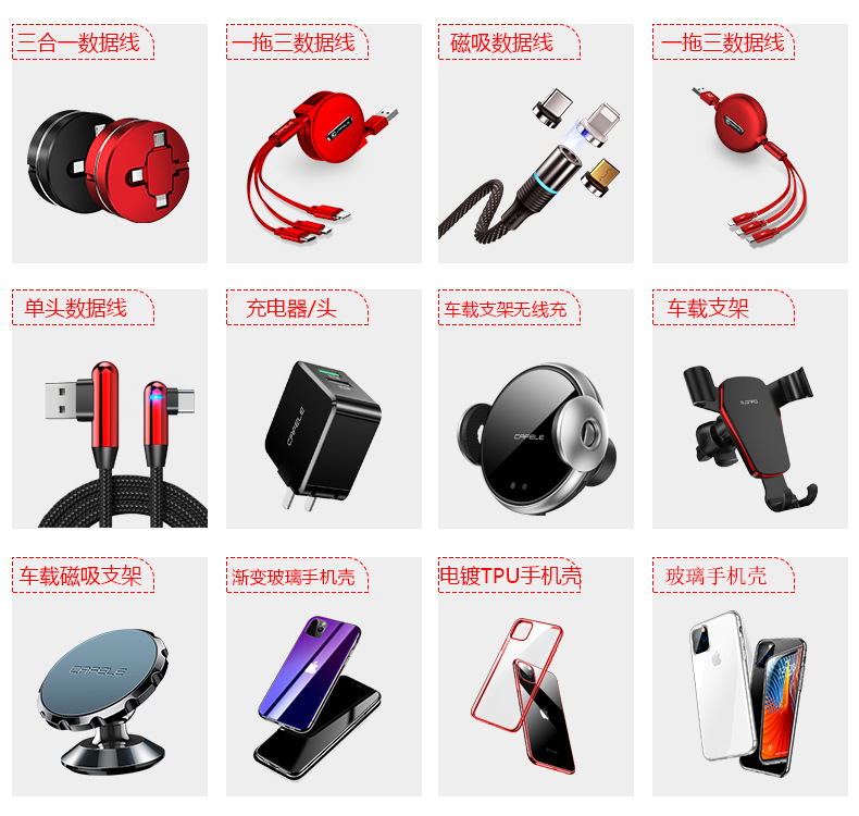 Cafele car reversing small round mirror 360 rotation adjustment blind spot mirror convex mirror rear view rotating mirror glass