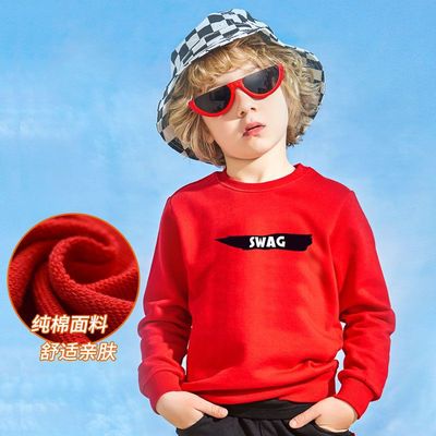 供應童裝圓領衛衣 SWAG(很酷、很厲害）圖案女童時尚新款冬裝保暖