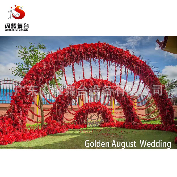 佛山厂家批发铝合金婚庆心形架婚庆背景架婚庆拱门