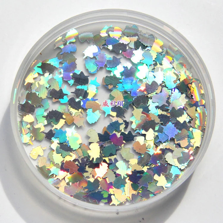 Wholesale of gold onion powder, sequins, hexagonal heart, five-pointed star, irregular-shaped laser colored PET sequins, nail gold powder and glitter powder pic 91