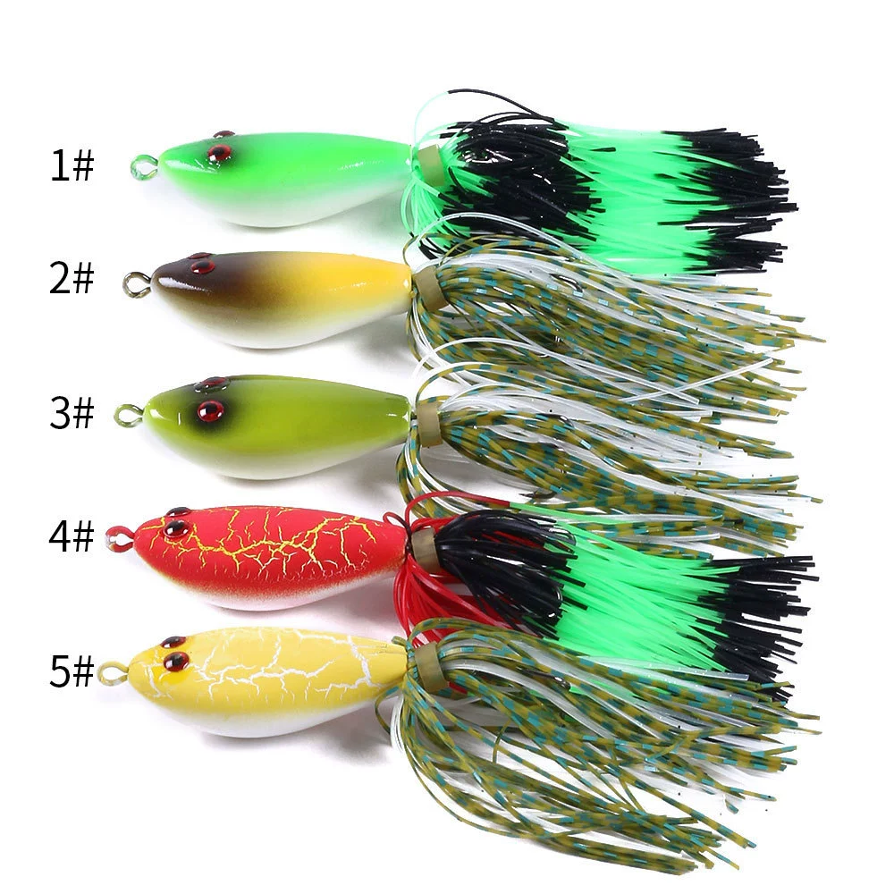 Новый модифицированный приманка Thunder frog жесткая приманка для рыбалки 11 см-8,2 г, пластиковая имитация лягушки, черная рыба, оптом