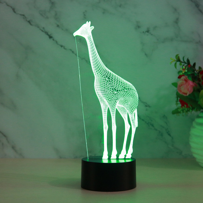 2019 foreign trade new Giraffe 3D night light touch remote control decoration gift atmosphere seven color night light 2019 foreign trade new Giraffe 3D night light touch remote control decoration gift atmosphere seven color night light