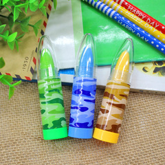 創意子彈頭口紅橡皮擦 卡通可旋轉橡皮擦 學生唇彩文具小禮品批發