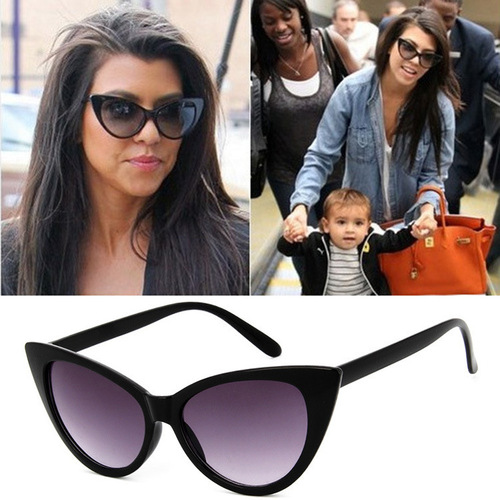 Classic retro sexy cat-eye sunglasses, fashionable European and American trendy sunglasses, Elvis glasses 77042